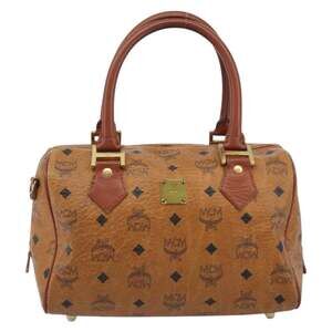 MCM Visetos Handbag Brown